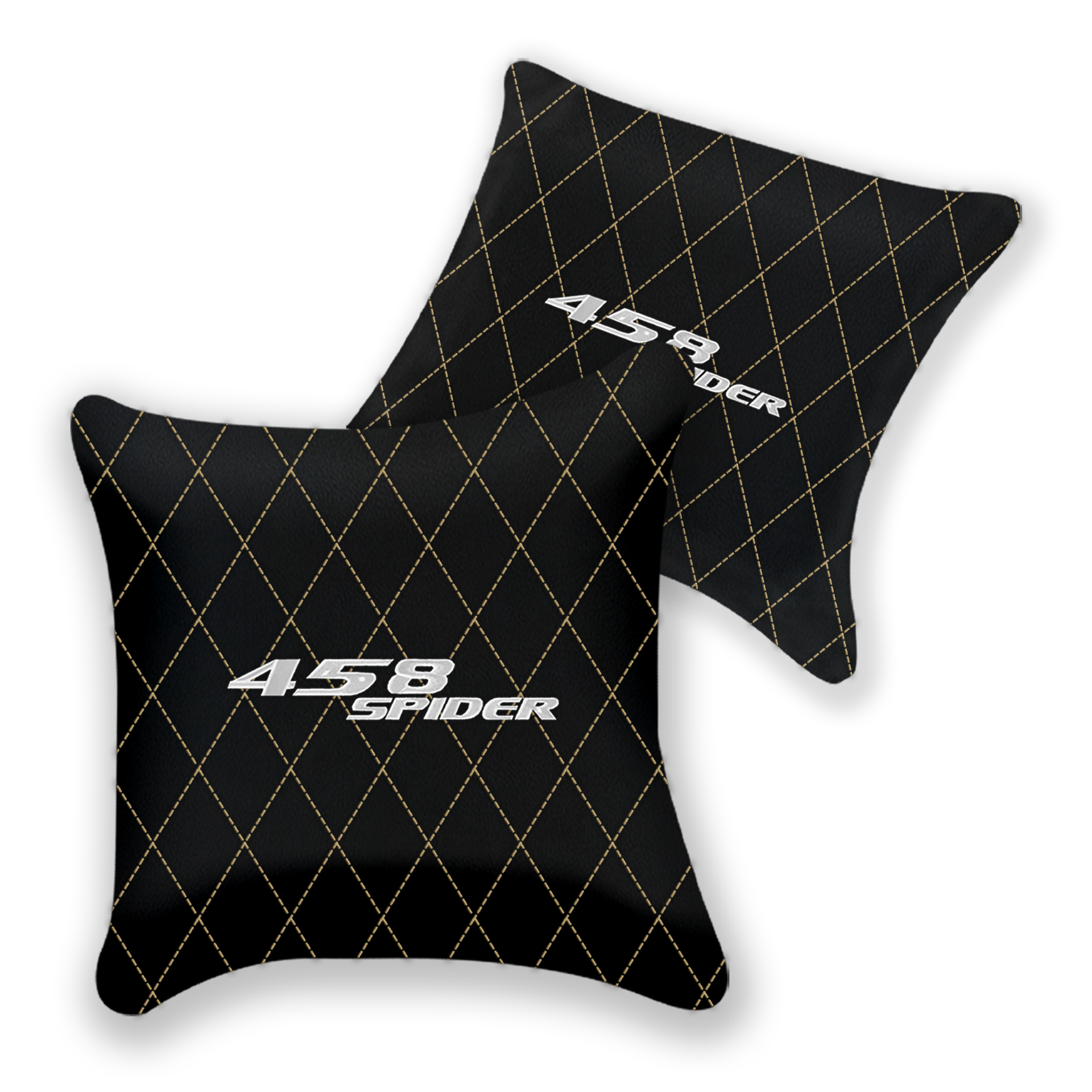 Custom Black Leather Pillows for Ferrari 458 Speciale (2012-2015)