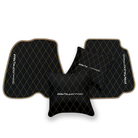 Premium Black Leather Floor Mats for Ferrari F12 (2012-2022)