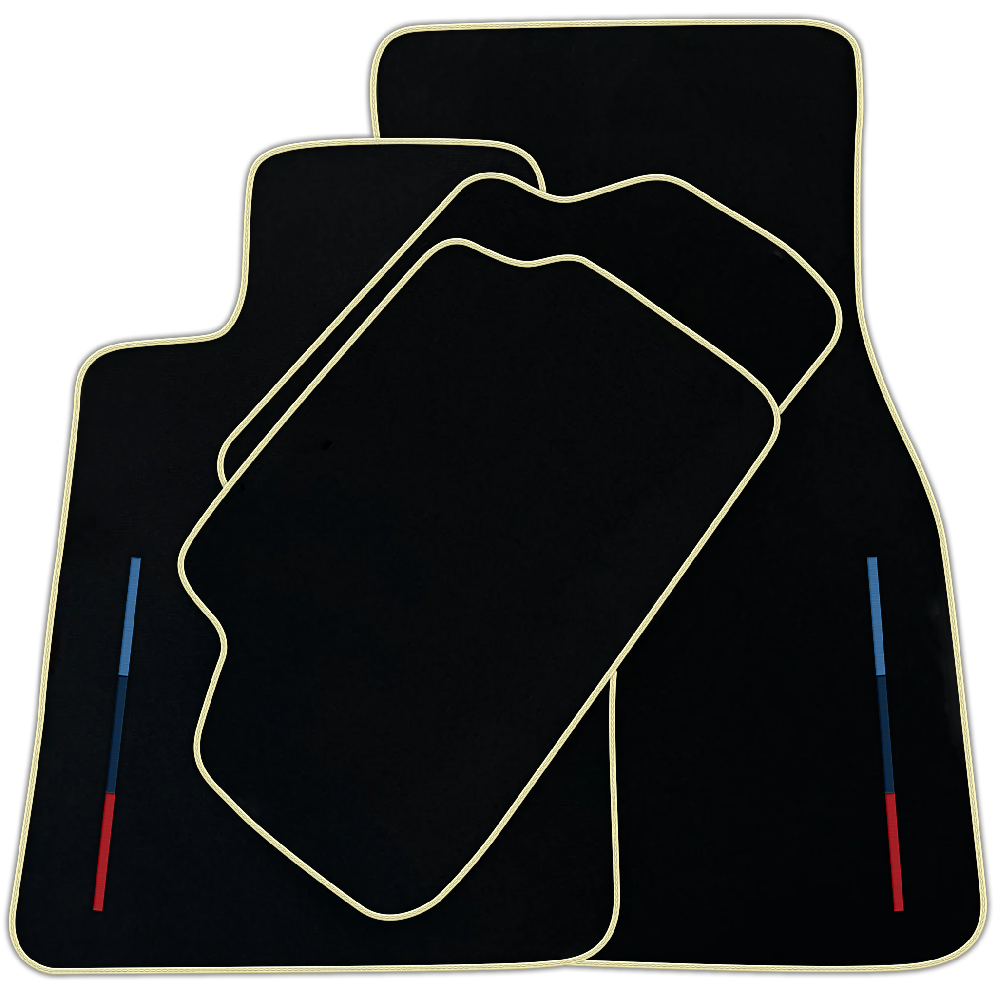 Black Floor Mats For BMW 6 Series G32 GT Gran Turismo With Color Stripes Tailored Set Perfect Fit | Various Trim Colors