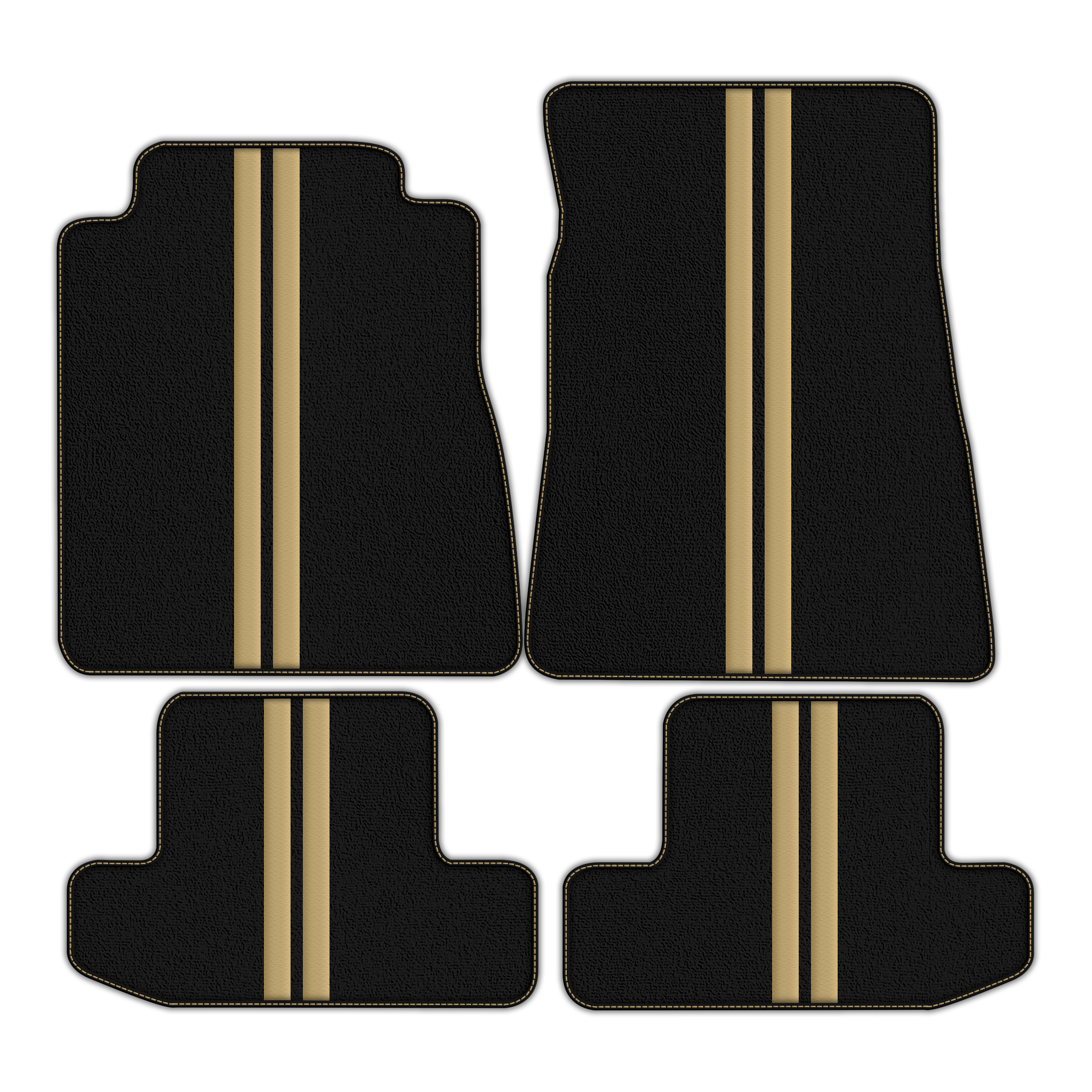Premium Custom Black Floor Mats for Ford GT500 Shelby (2015-2021)