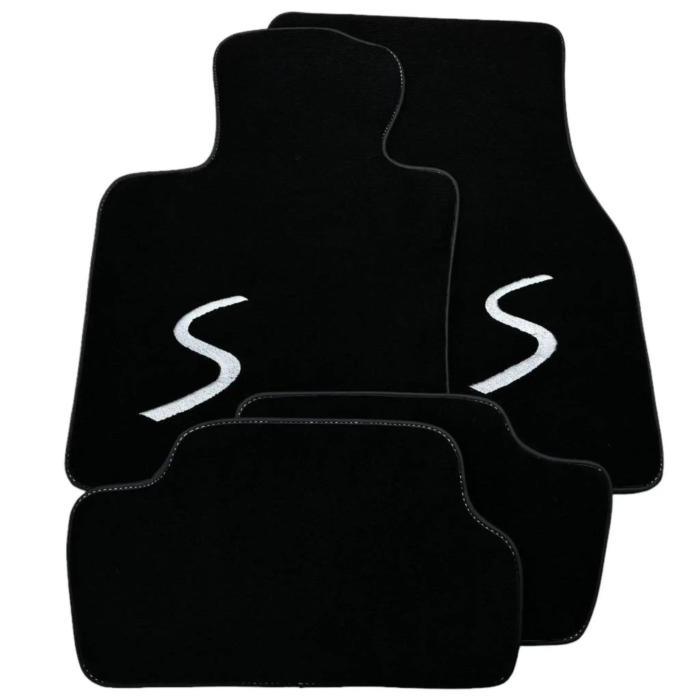 Black Floor Mats for Mini Cabrio R52 Convertible (2004-2009) - AutoWin