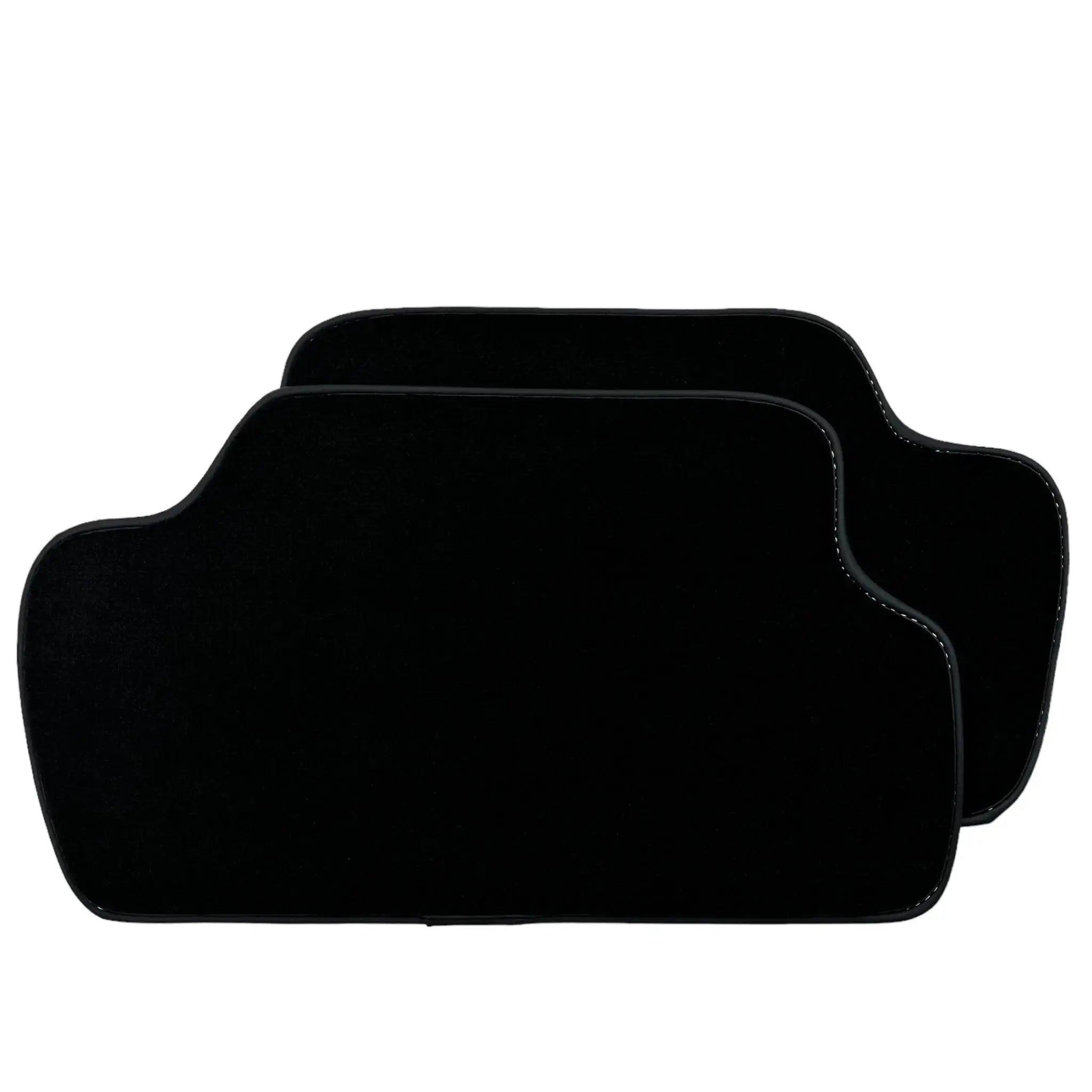 Black Floor Mats for Mini Clubman F54 (2019-2023) with Leather - AutoWin