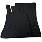 Black Leather Floor Mats For Mercedes Benz B-Class W246 (2011-2019) | ER56 Design - AutoWin