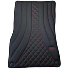 Black Leather Floor Mats For Mercedes Benz B-Class W246 (2011-2019) | ER56 Design - AutoWin