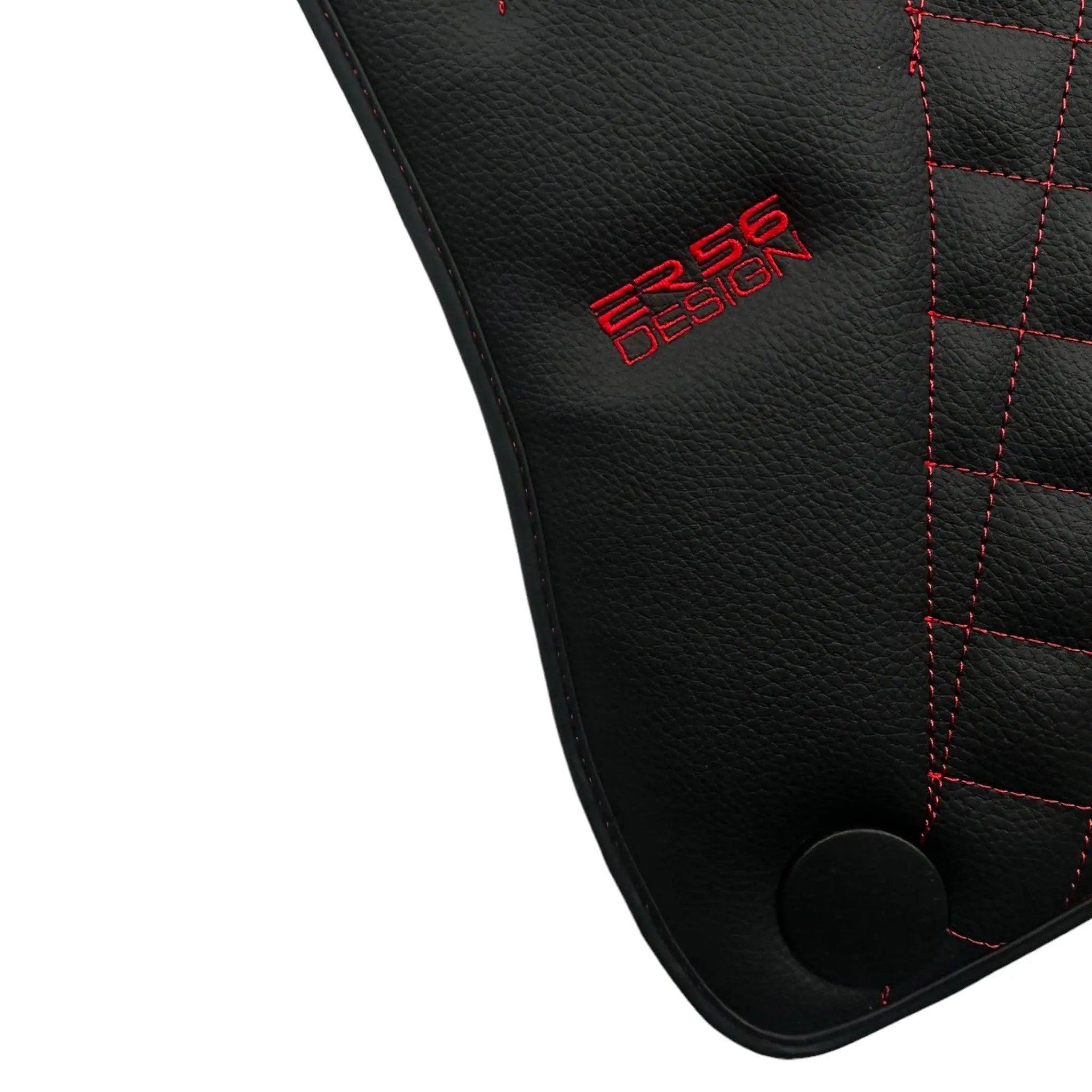 Black Leather Floor Mats For Mercedes Benz M-Class W164 (2005-2011) | ER56 Design - AutoWin