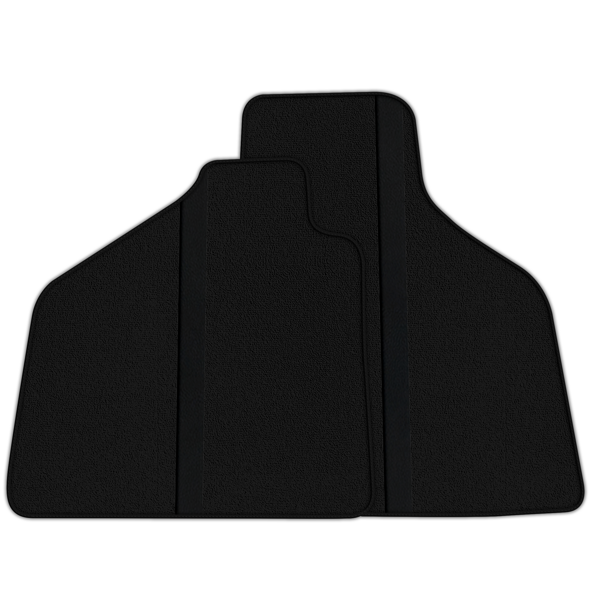 Custom Black Floor Mats with Leather for Lamborghini Aventador SV