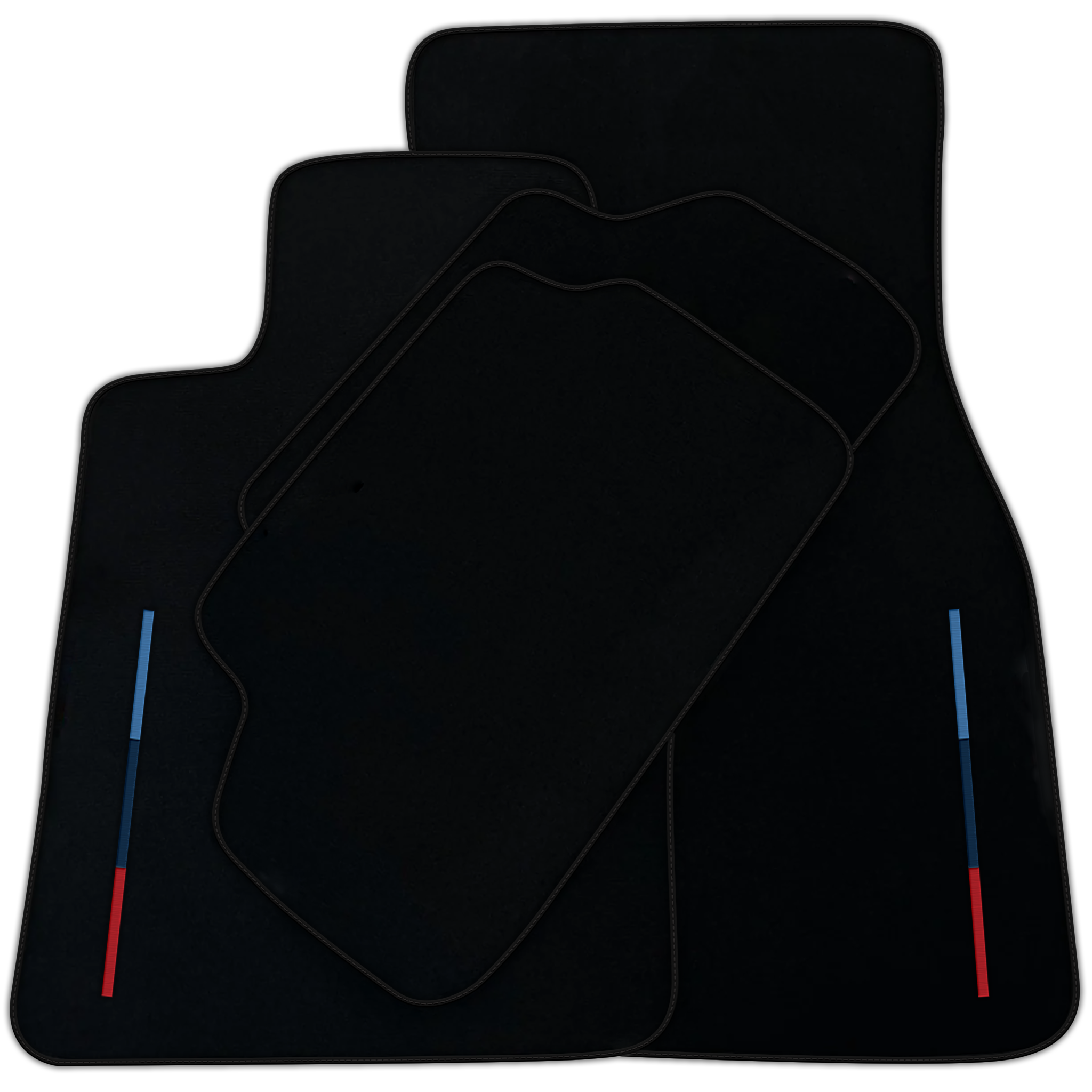 Black Floor Mats For BMW 6 Series G32 GT Gran Turismo With Color Stripes Tailored Set Perfect Fit | Various Trim Colors