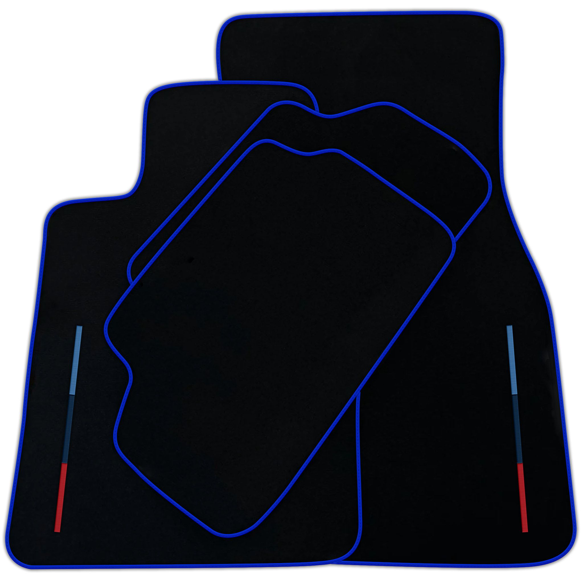 Black Floor Mats For BMW 6 Series G32 GT Gran Turismo With Color Stripes Tailored Set Perfect Fit | Various Trim Colors