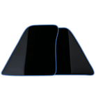 Black Floor Mats for Ferrari 296 GTB (2022-2025) with Leather | Various Trim Colors