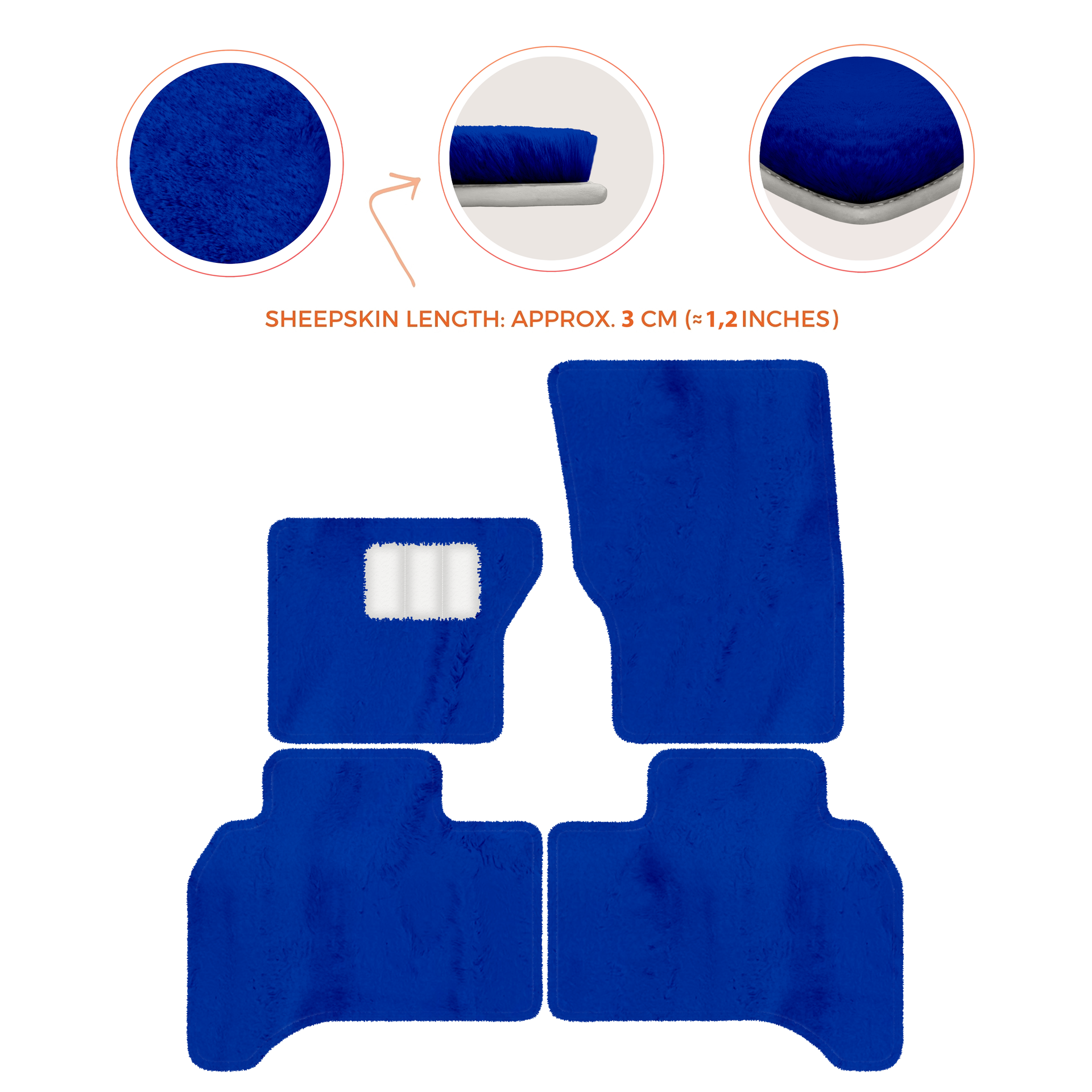 Premium Sheepskin Floor Mats for Range Rover Vehicles (2012-2022)