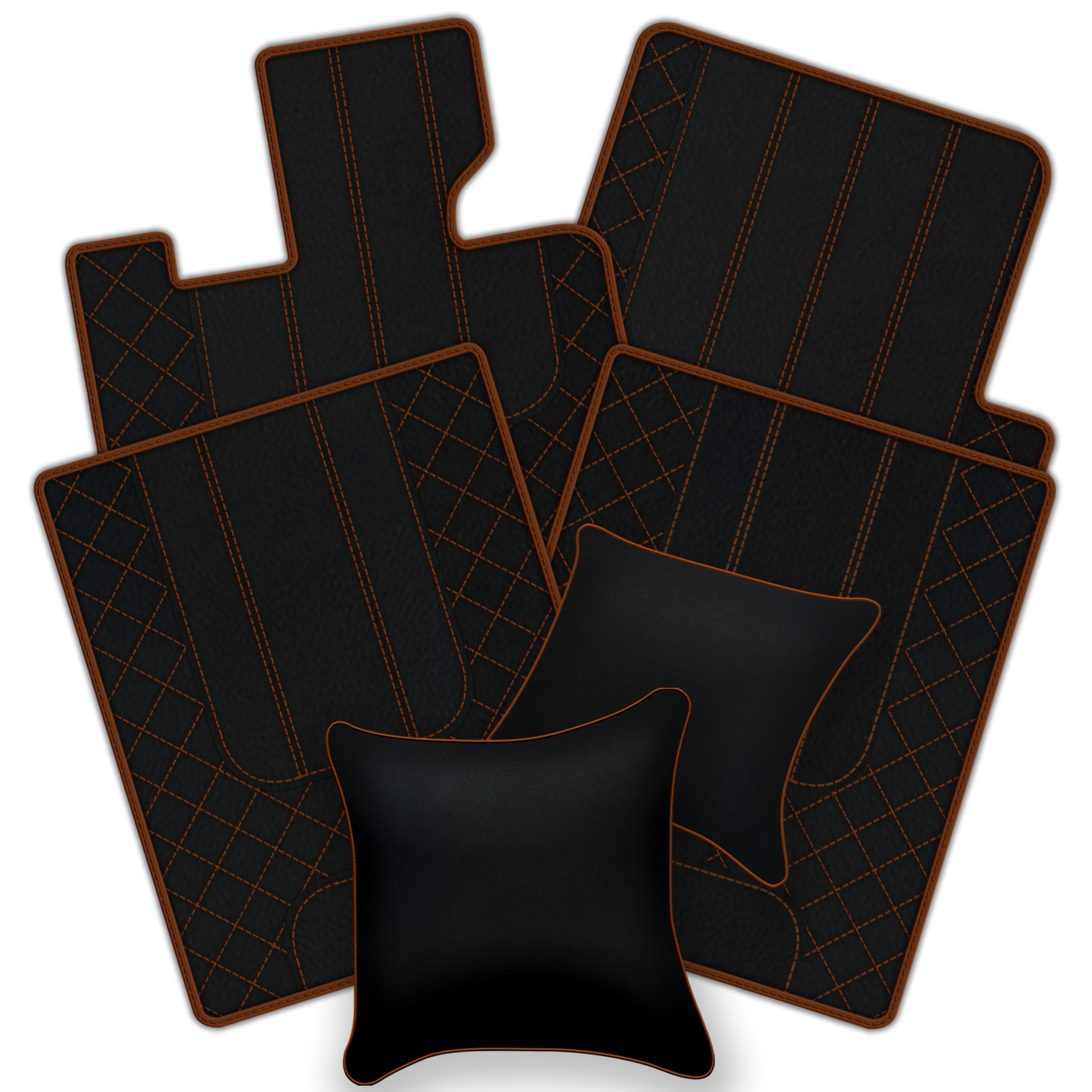 Customizable Leather Floor Mats with AW1 Pattern for Bentley Red Label RL (1998-2009) - AutoWin