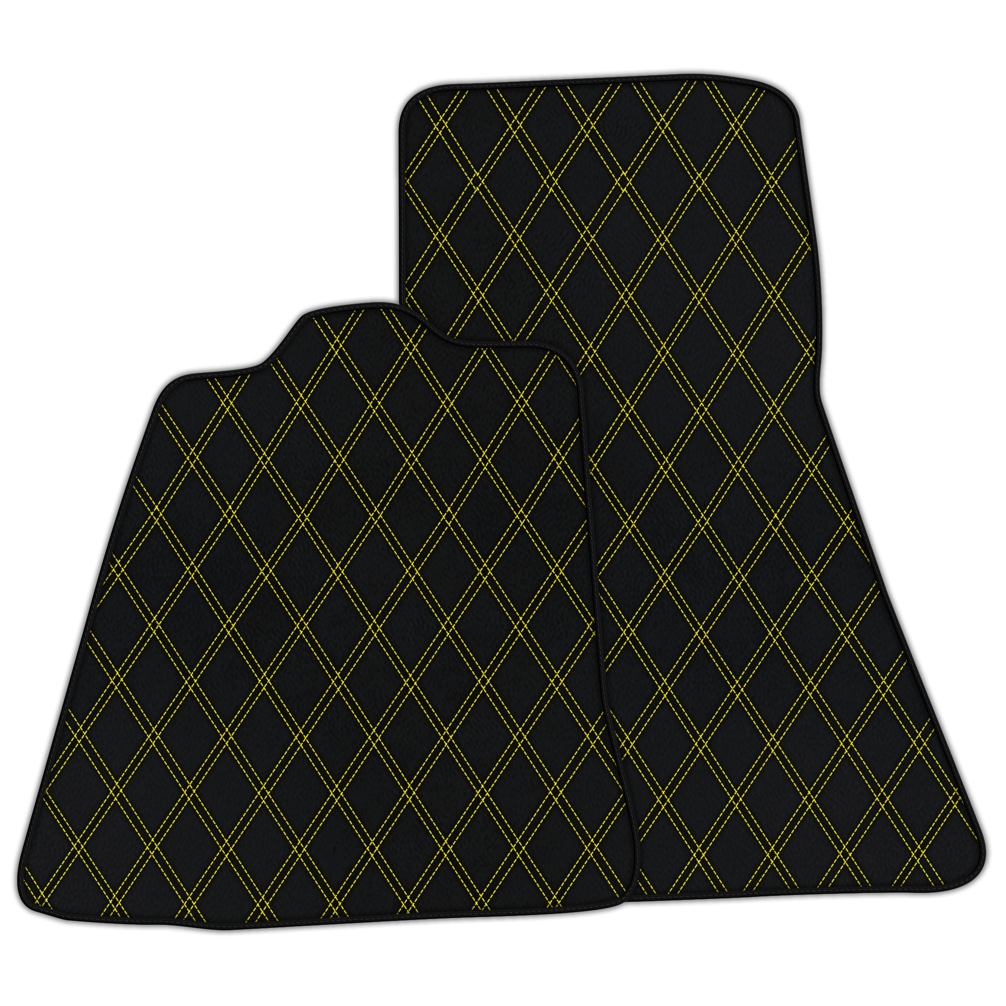Customizable Leather Floor Mats with Double Diamond Pattern for McLaren 720S (2017-2021)