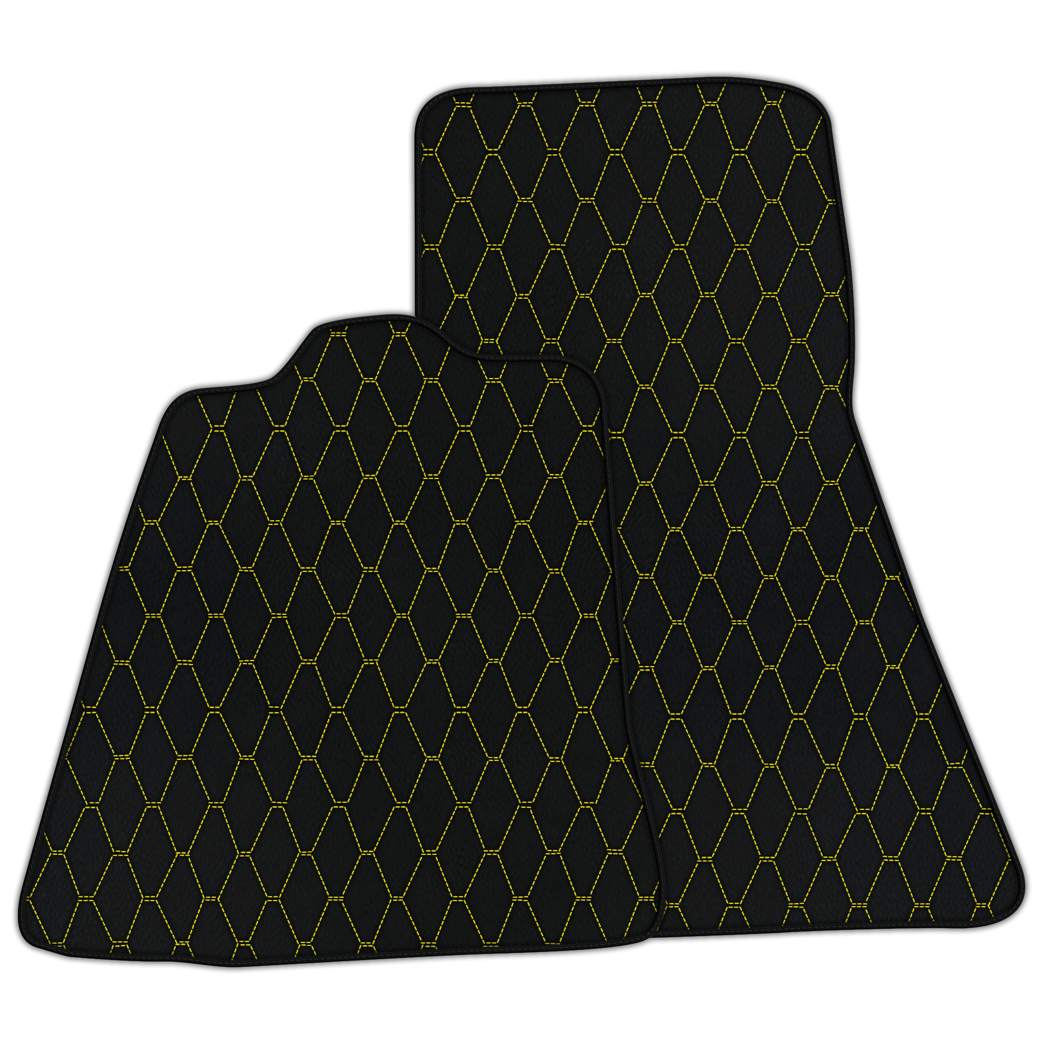 Customizable Leather Floor Mats with Vertical Hex Pattern for McLaren 720S (2017-2021)