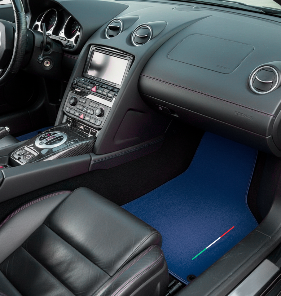 Custom Floor Mats for Lamborghini Gallardo Dark Blue Color
