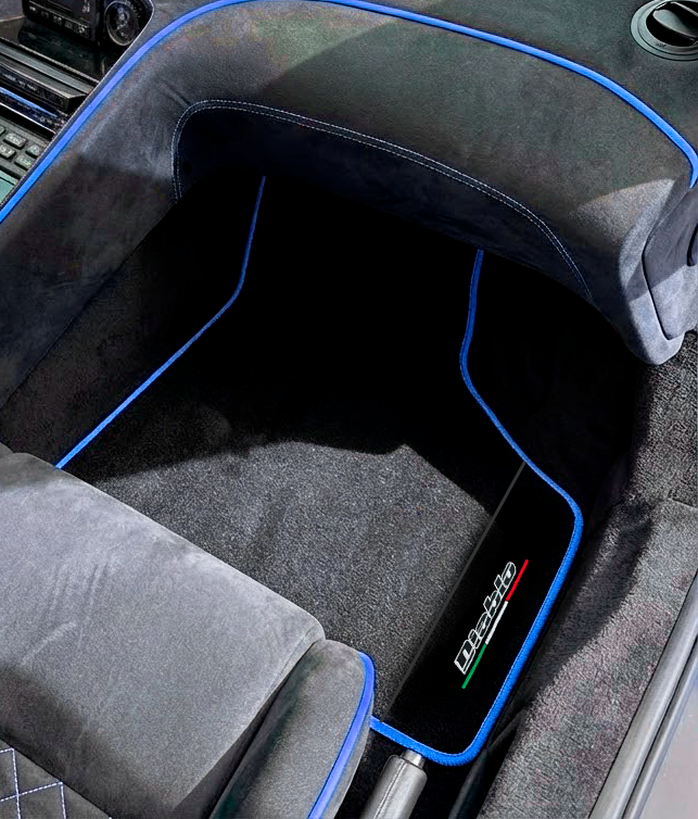Customizable Floor Mats From Carpet With Leather for Lamborghini Diablo (1990-2001) - AutoWin
