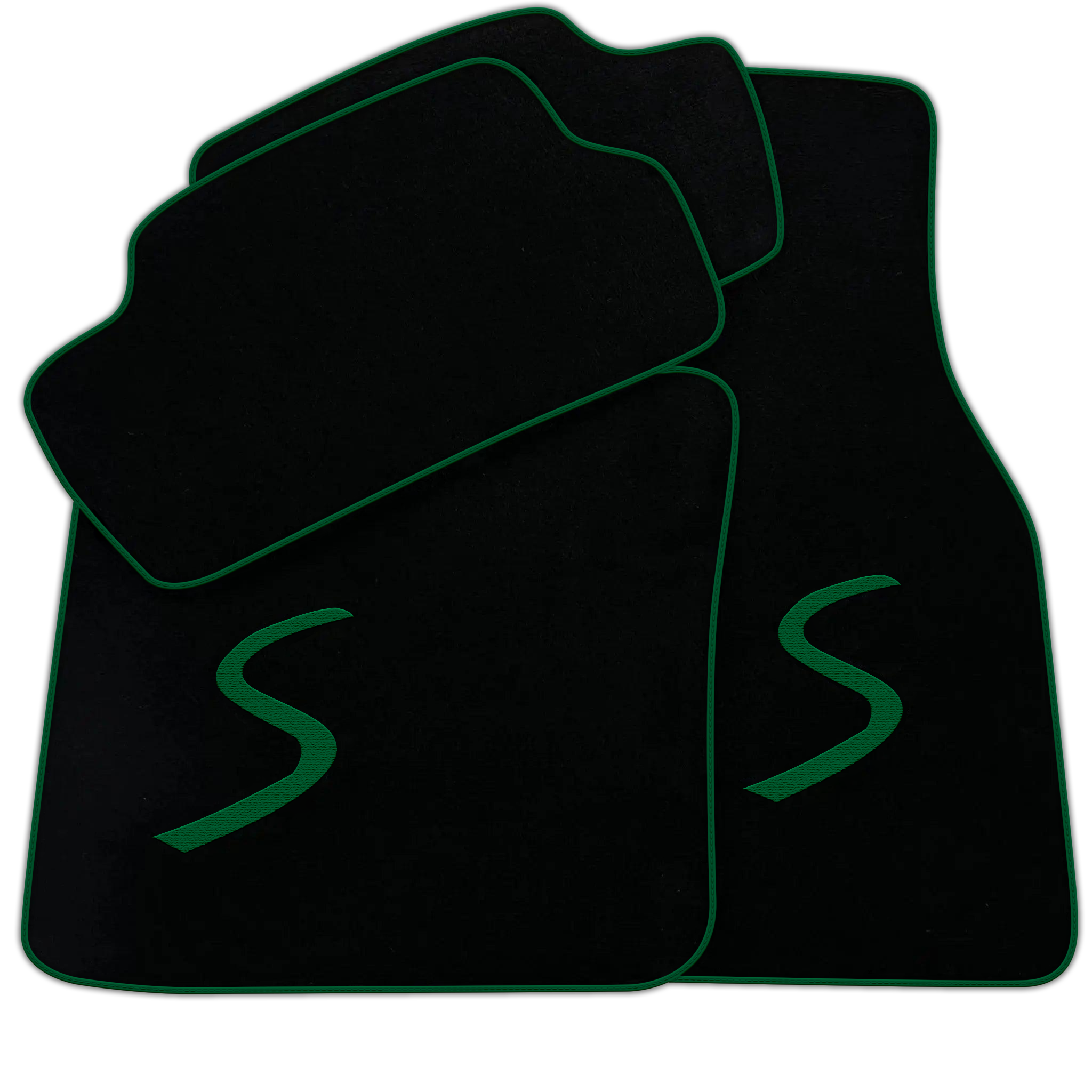 Black Floor Mats for Mini Cooper / One F55 5-Doors (2015-2023)