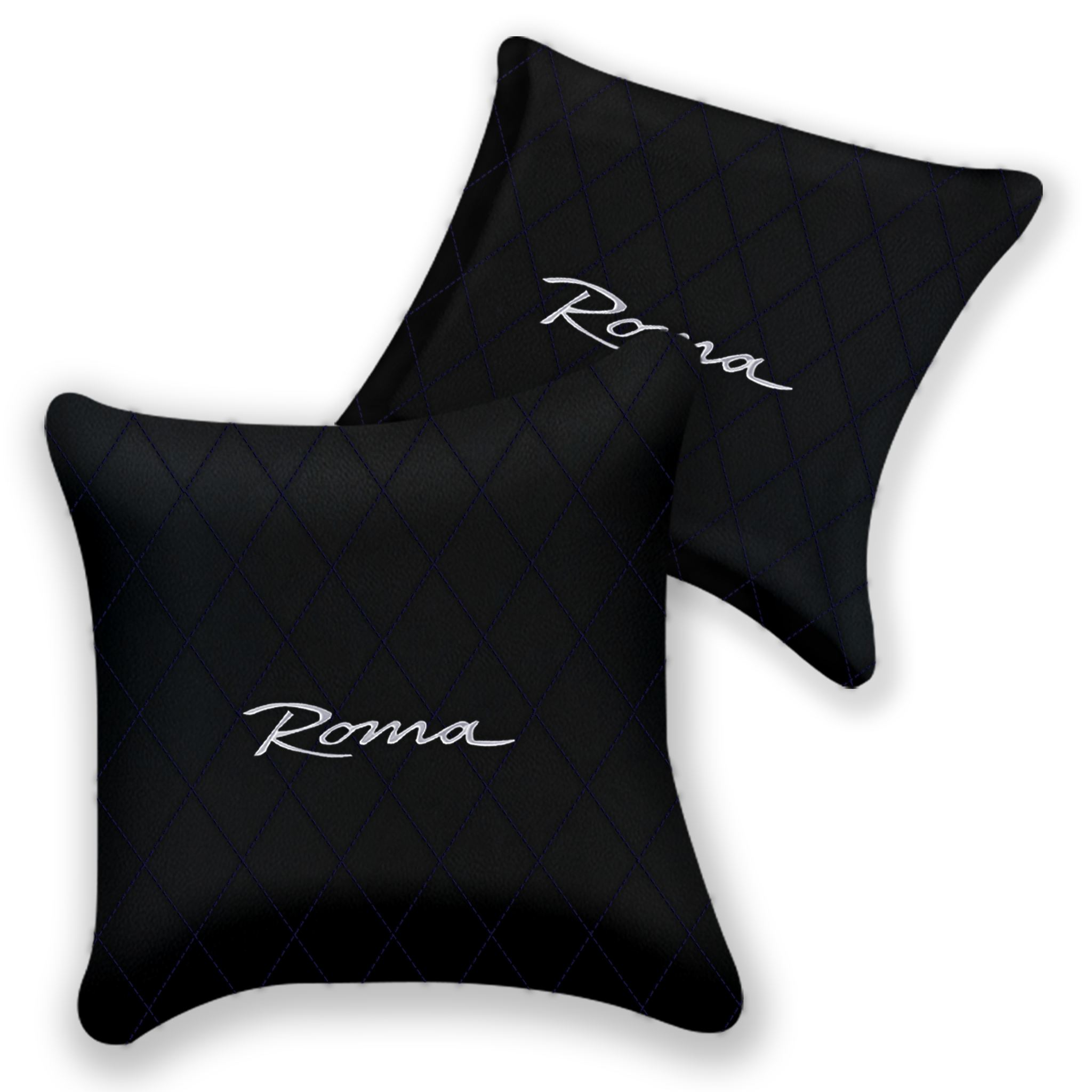 Customizable Black Leather Pillows for Ferrari Portofino (2018-2023)