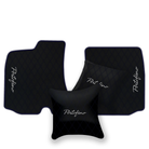 Custom Black Leather Floor Mats for Ferrari 812 Superfast (2018-2023)