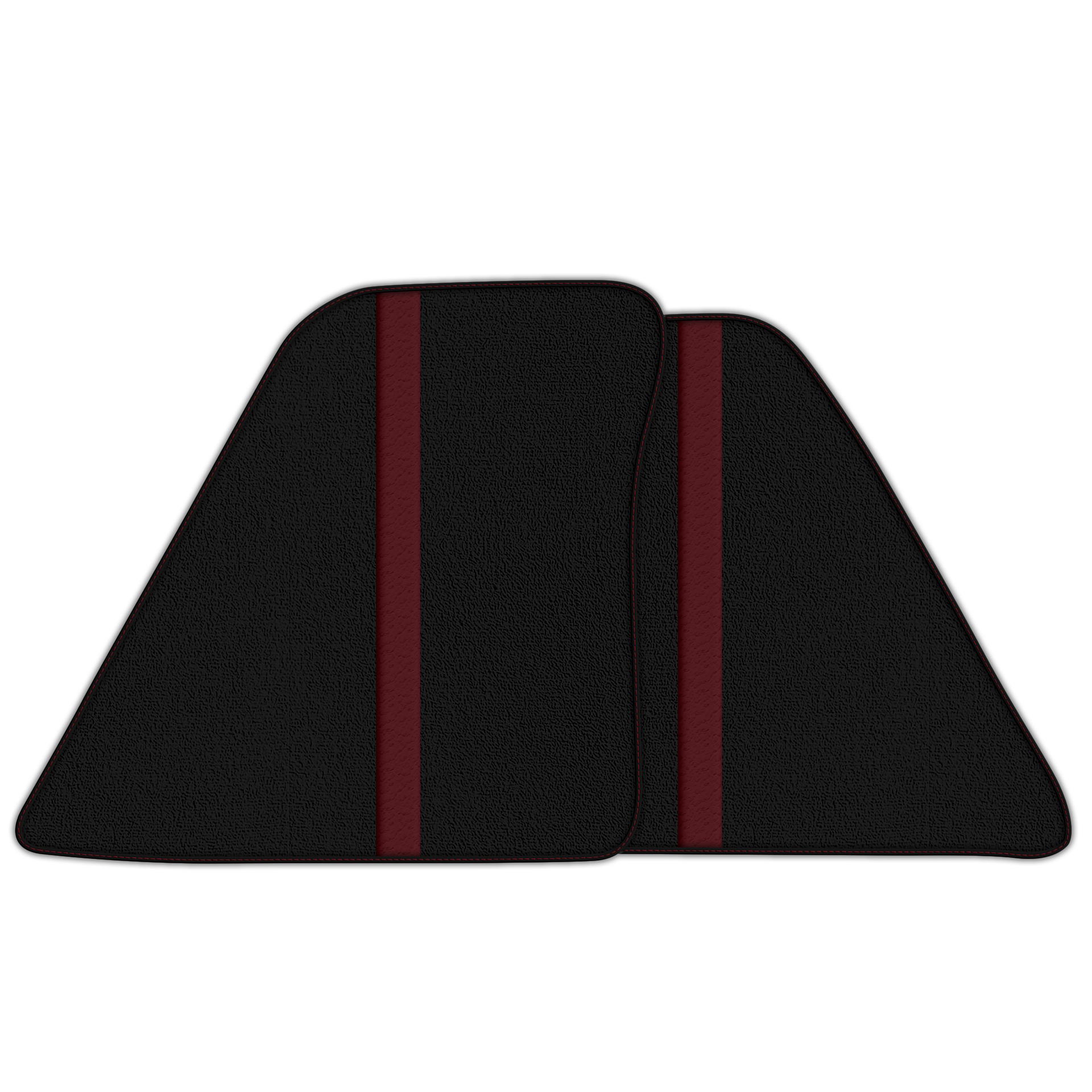 Premium Leather-Lined Black Floor Mats for Ferrari 296 GTB (2022-2025)