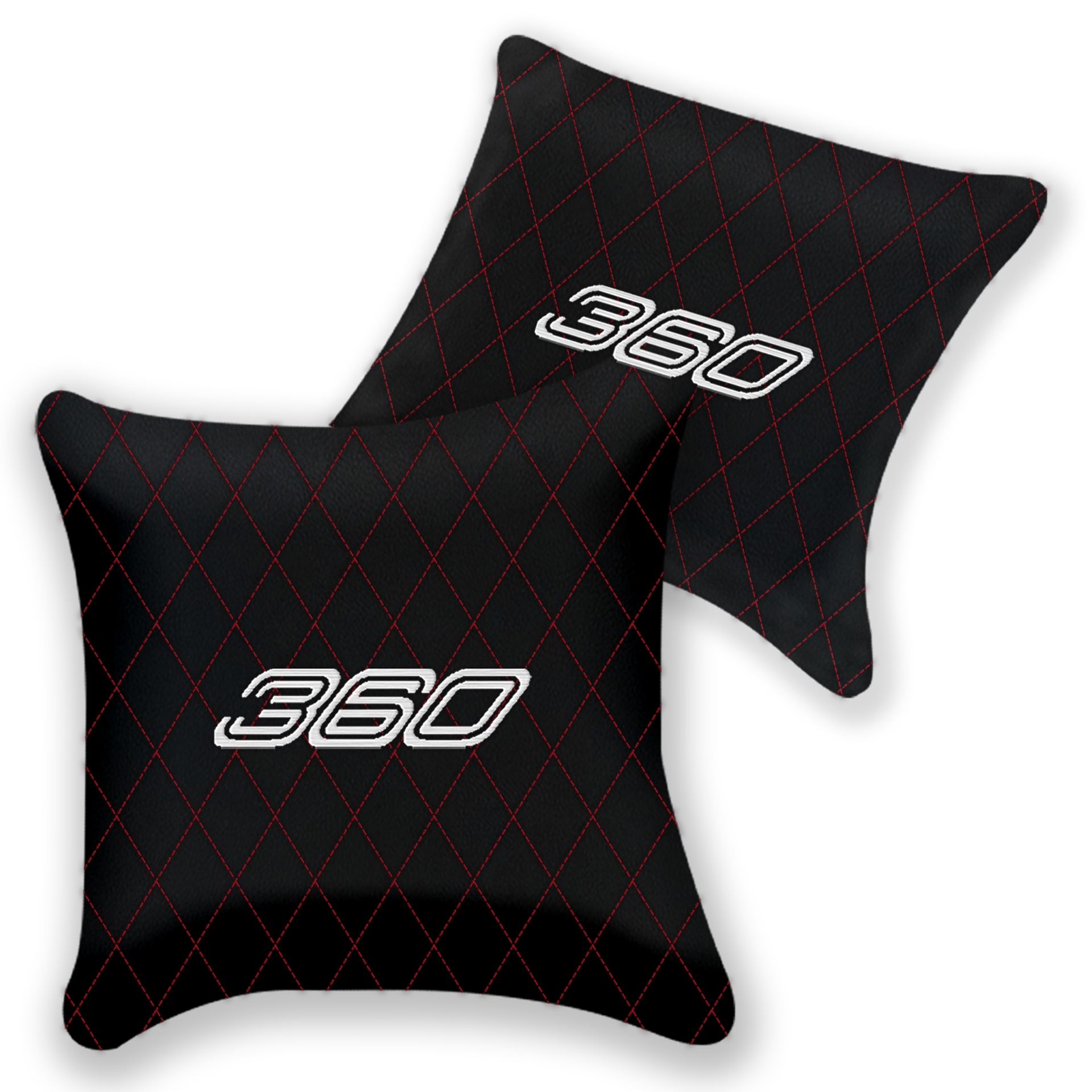 Customizable Black Leather Pillows for Ferrari F430 (2004-2009)