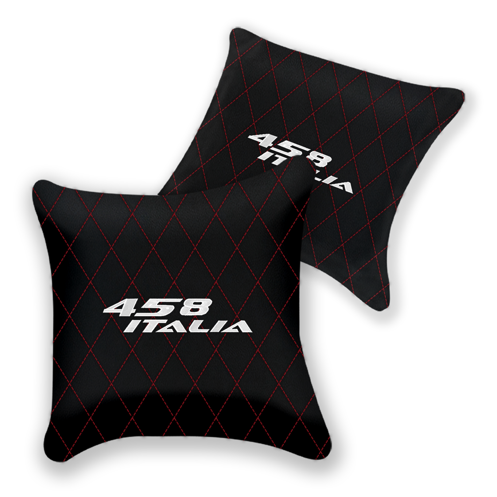 Custom Black Leather Pillows for Ferrari 458 Spider (2012-2015)