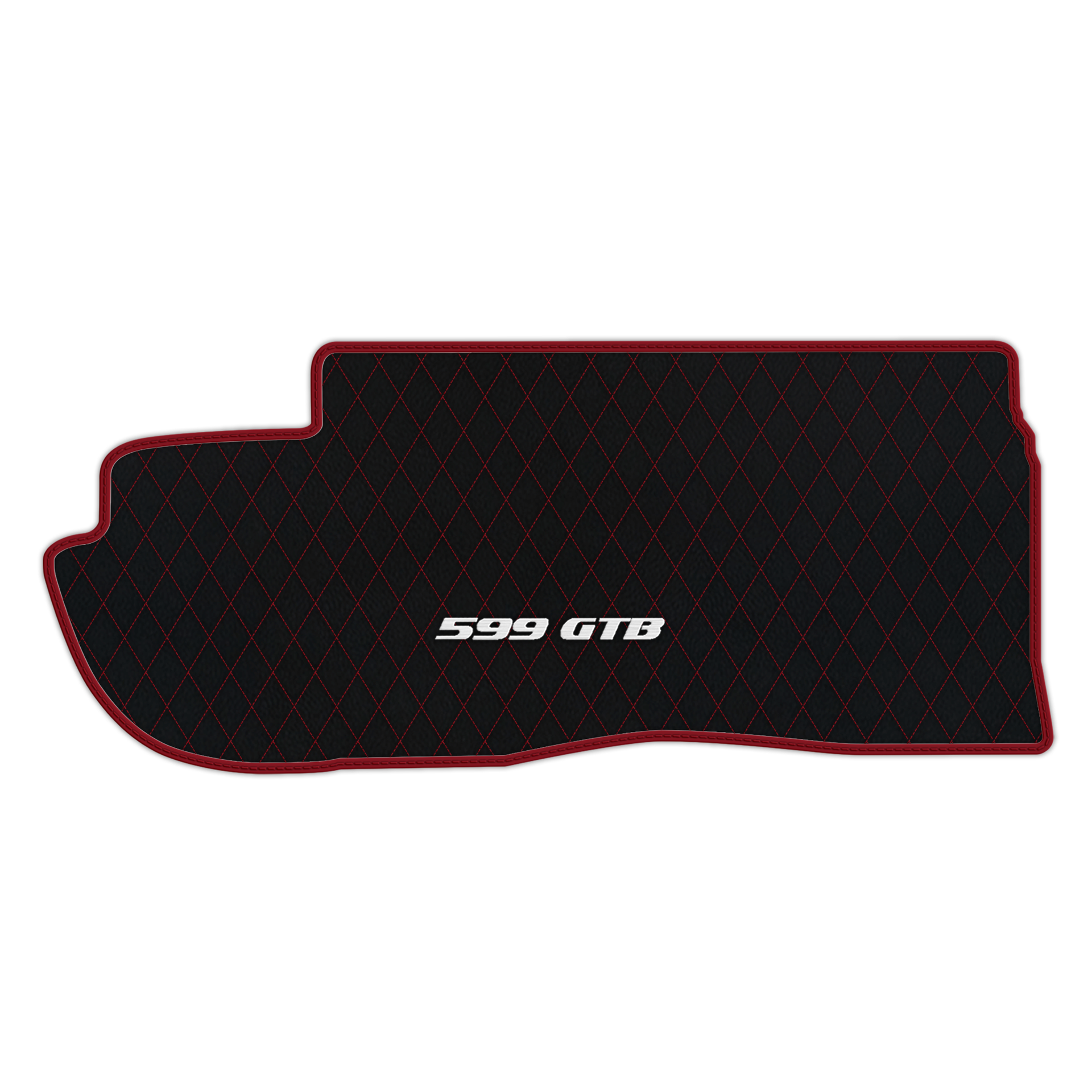 Custom Black Leather Floor Mats for Ferrari 599 Coupe (2006-2012)