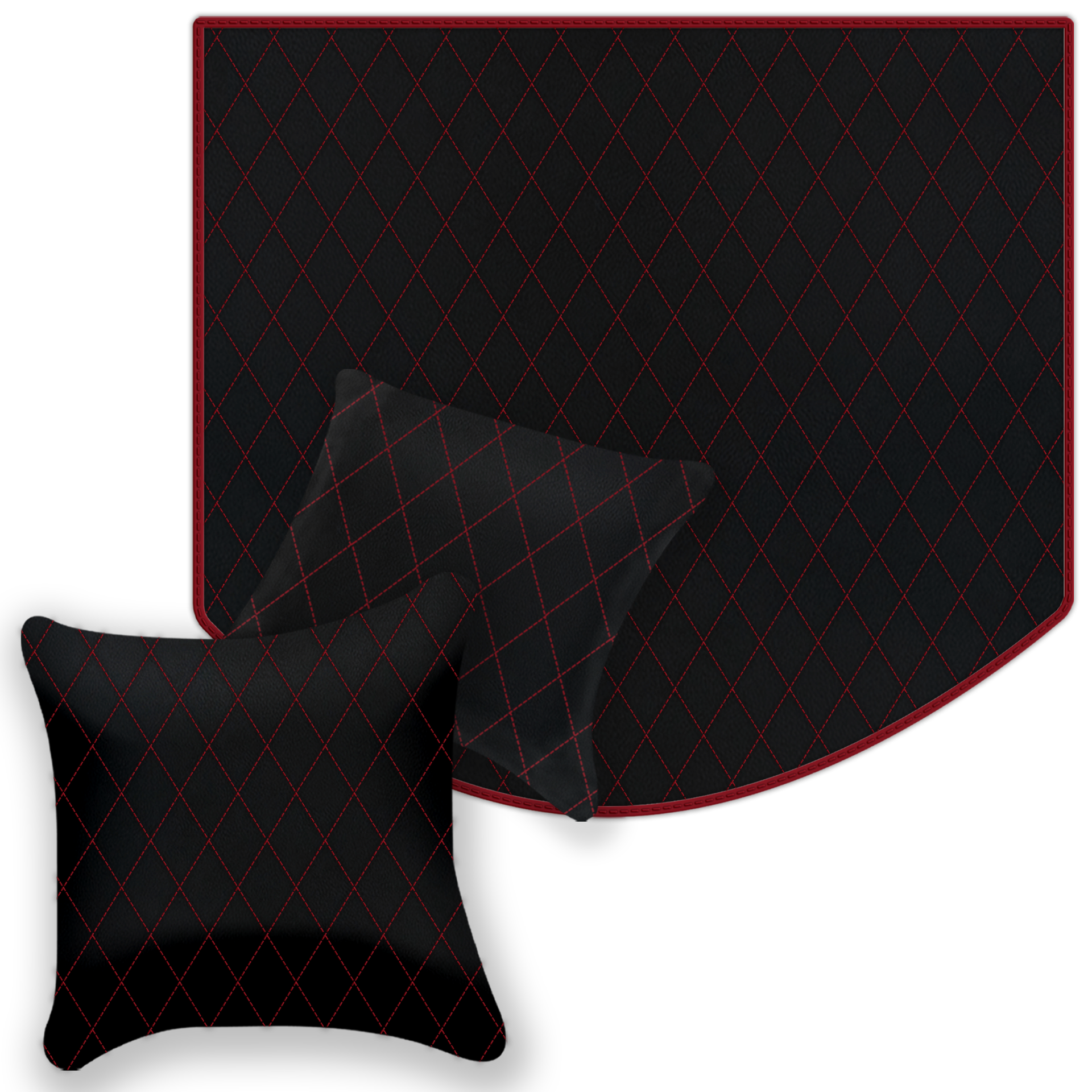 Premium Black Leather Floor Mats for Ferrari Mondial (1983-1993)