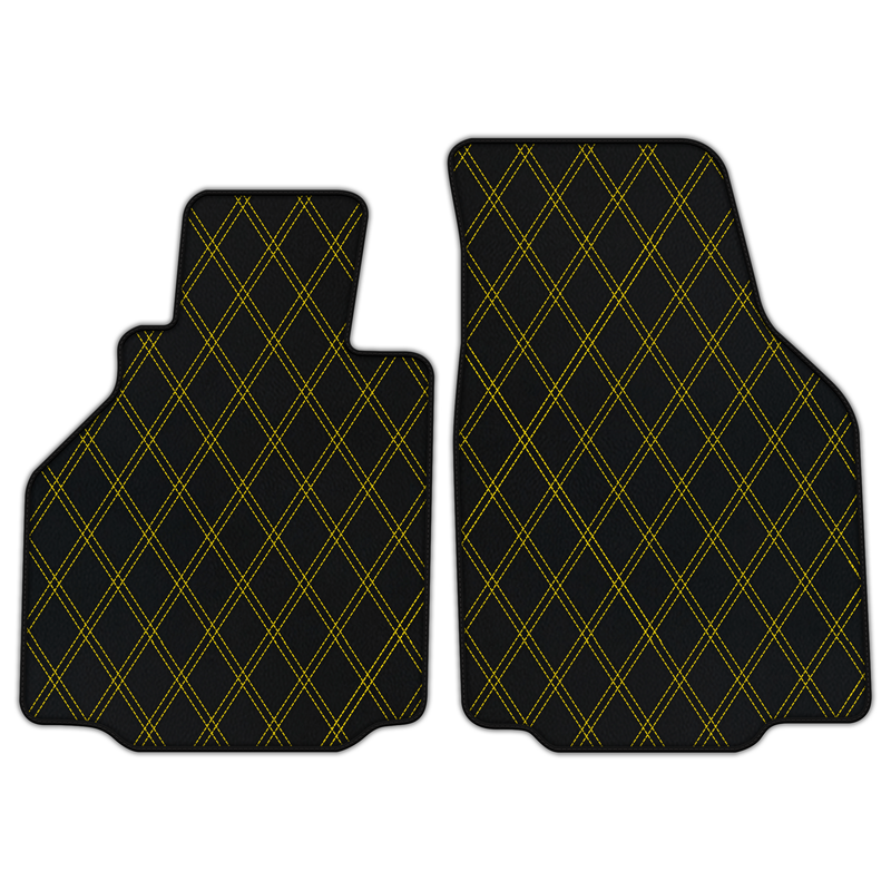 Customizable Leather Floor Mats with Double Diamond Pattern for Porsche 911 GT3 (996) 1999–2005