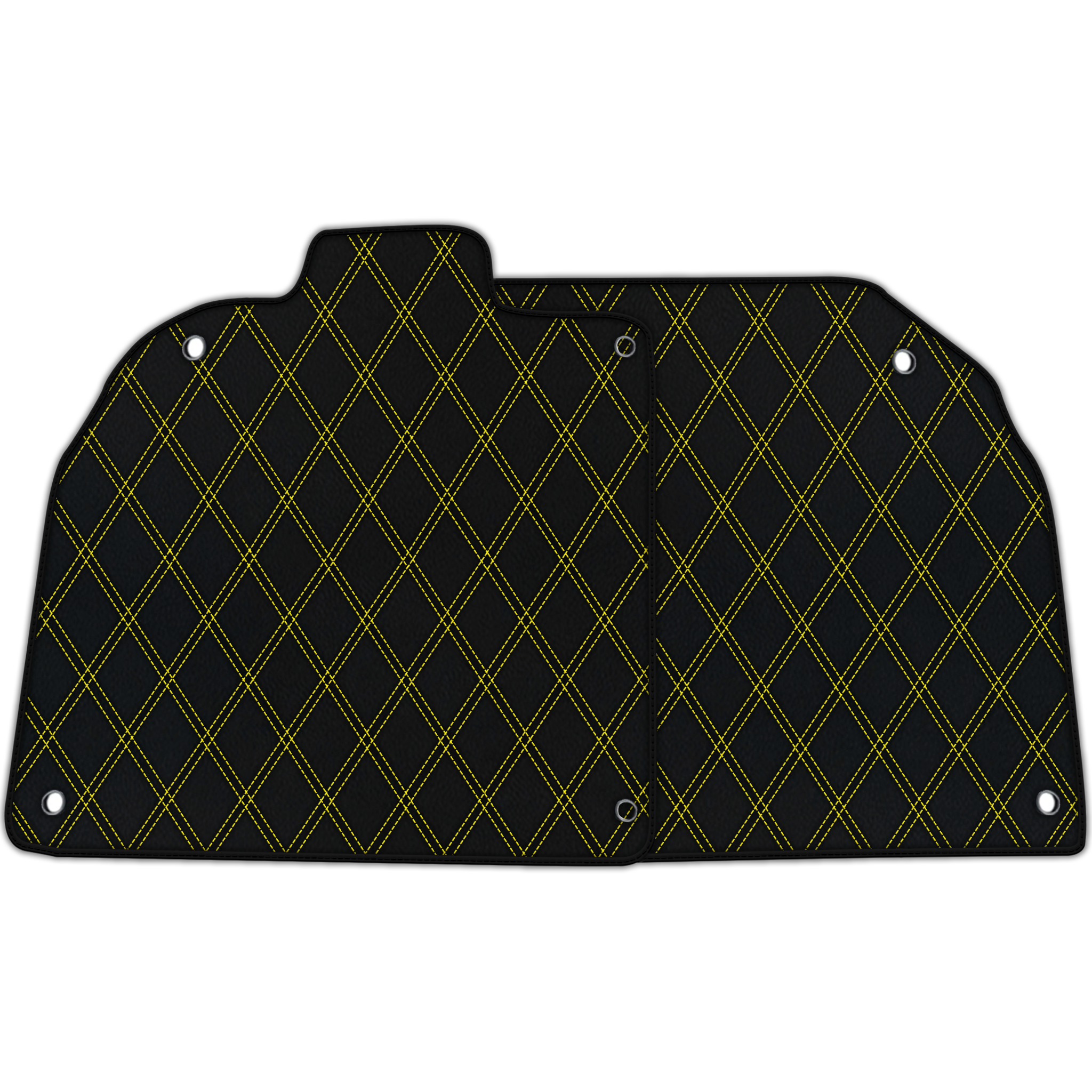 Customizable Leather Floor Mats with Double Diamond Pattern for Lamborghini Aventador SV (2012-2022)