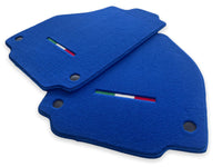 Floor Mats For Ferrari 458 Italia 2009-2015 Blue Autowin Brand Italian Edition - AutoWin