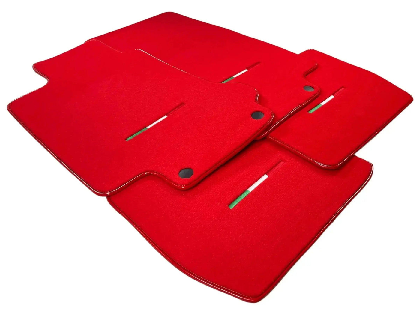 Floor Mats For Maserati GranTurismo MC Stradale (2011-2015) Red IT Edition - AutoWin