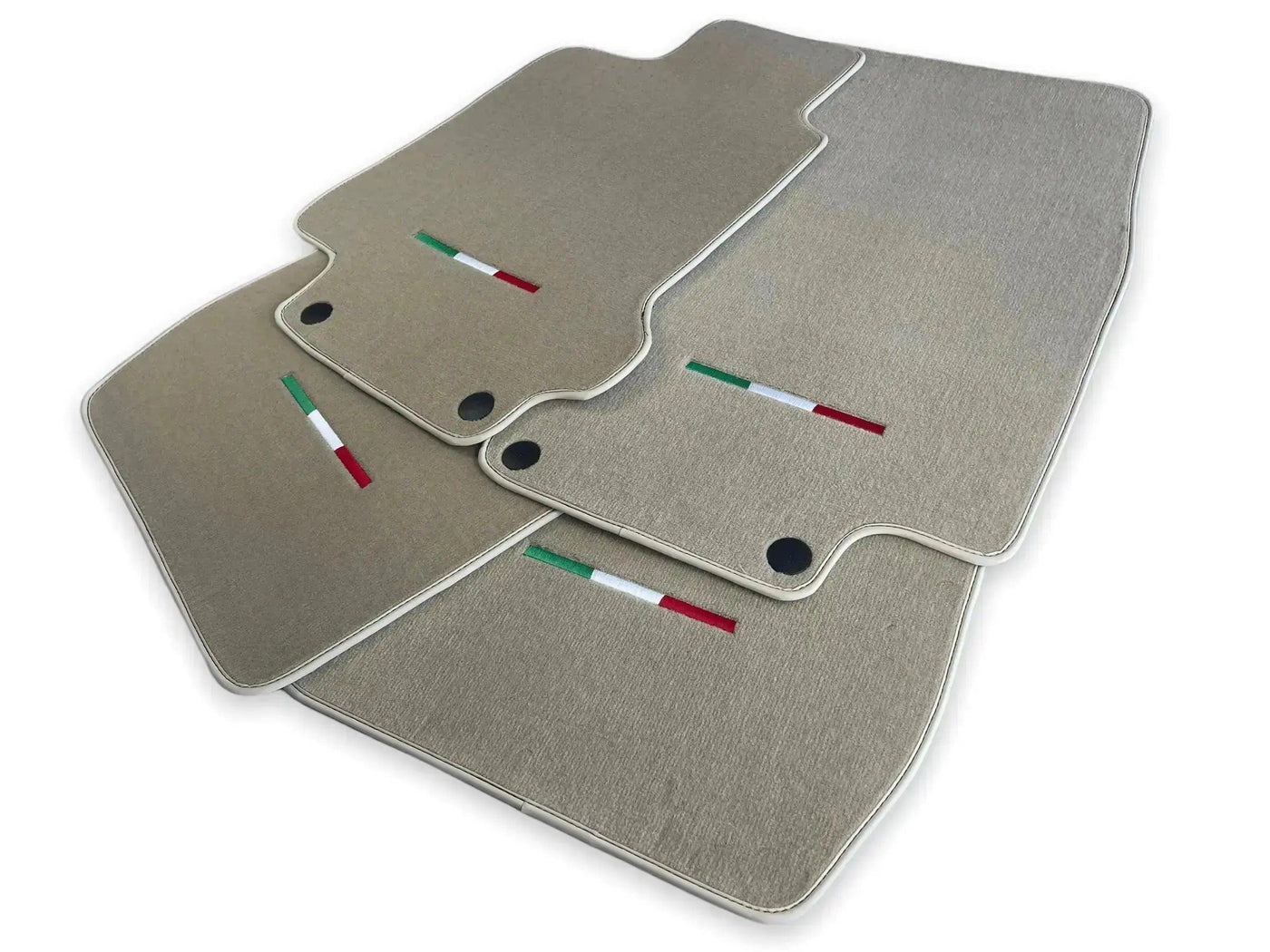 Floor Mats For Maserati GranTurismo Sport (2012-2019) Beige IT Edition - AutoWin