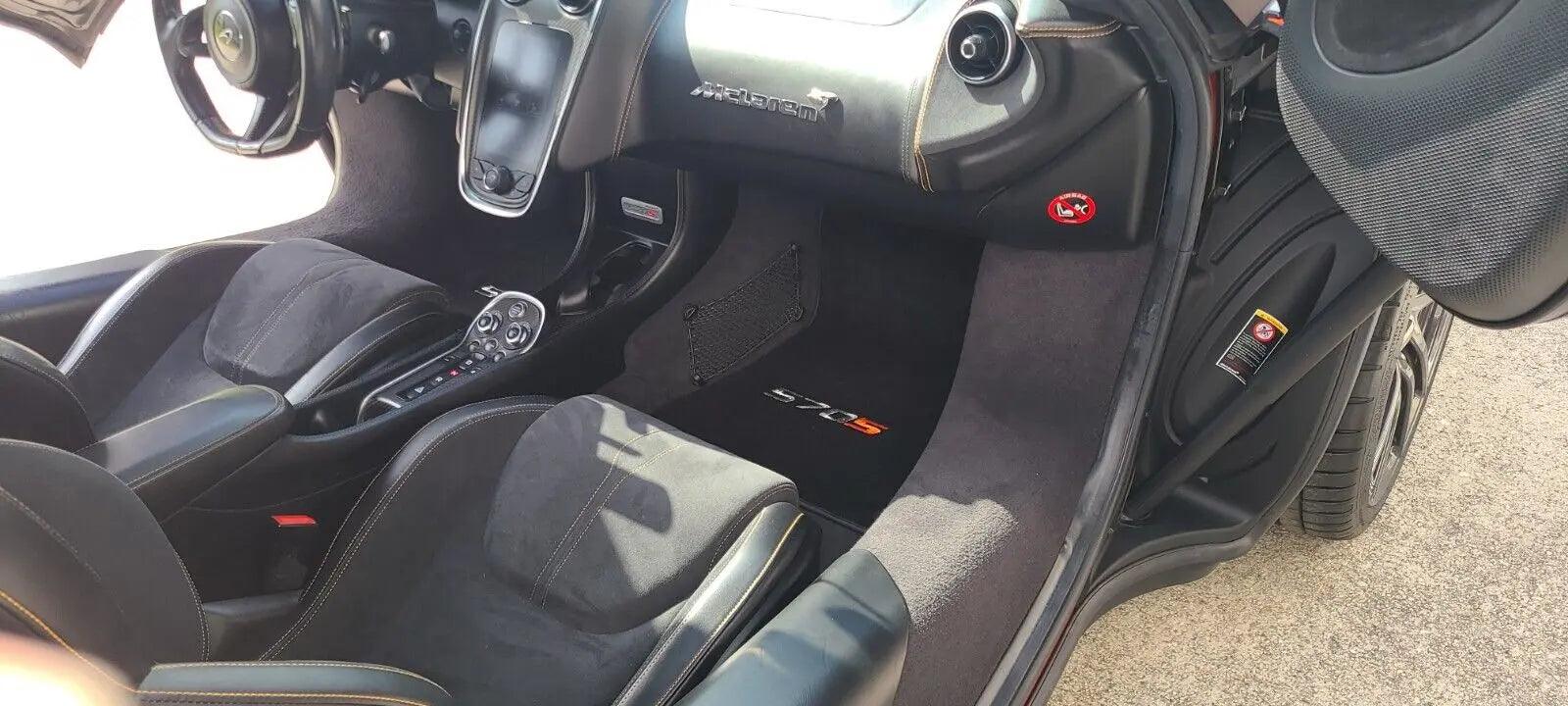 Floor Mats For McLaren 570S Black Tailored Carpets Set AutoWin - AutoWin
