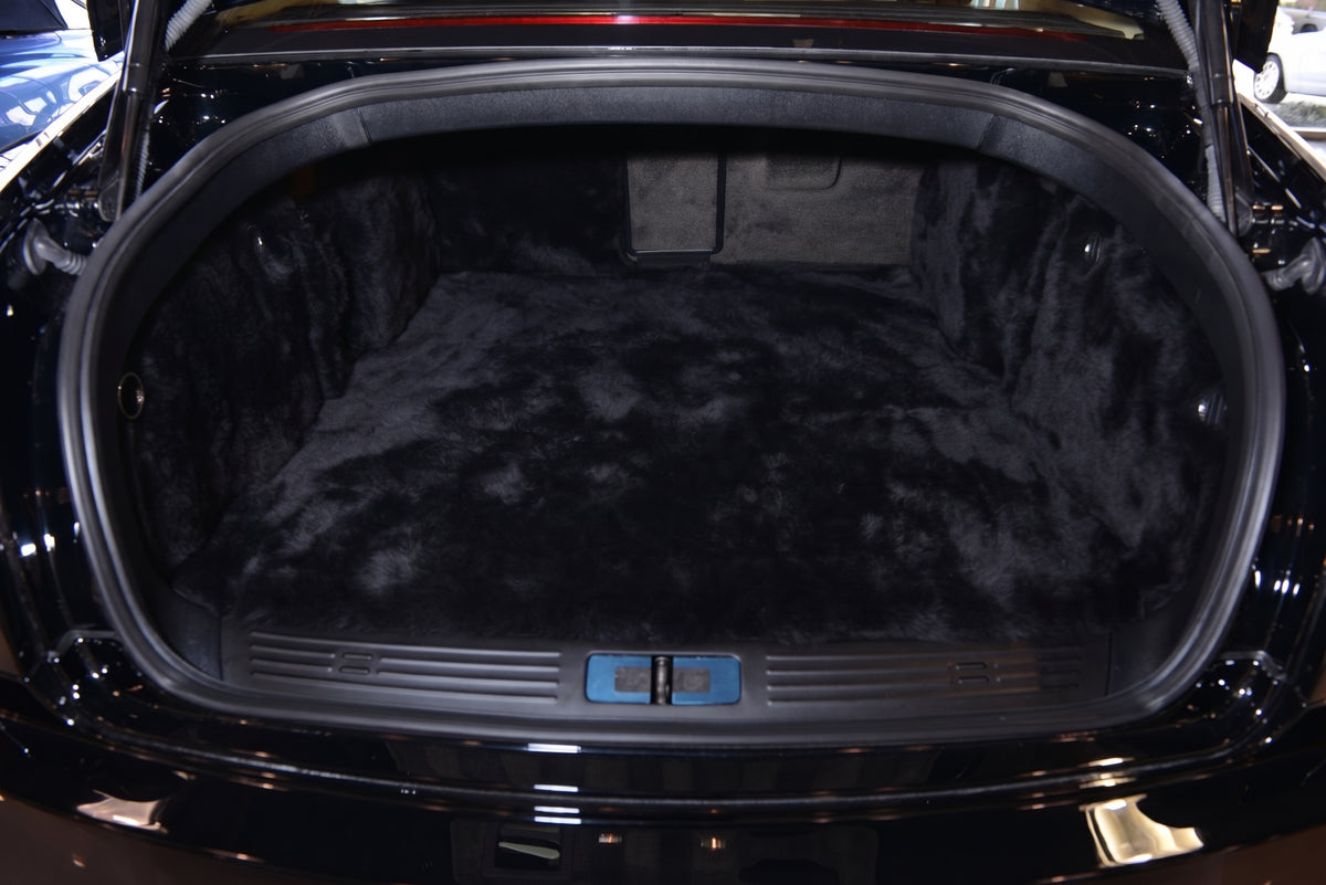 Tapetes de Carro em Couro Personalizáveis com Padrão Hexagonal para Bentley Flying Spur (2005-2013)