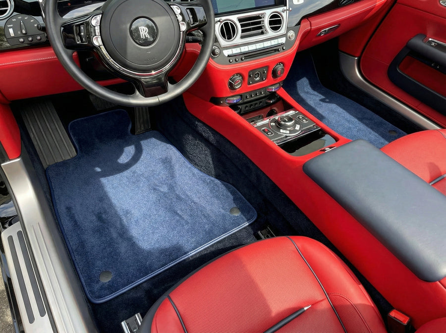 Tapetes para Rolls Royce Dawn Rr6 2016-2023 Azul Escuro