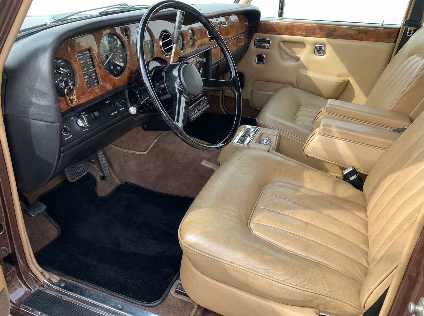 Tapetes para automóvel Para Rolls Royce Shadow 1965-1977 Preto