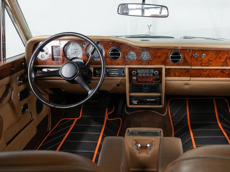 Sheepskin Floor Mats For Rolls Royce Wraith 2013–2023 Er56 Design - AutoWin.EU