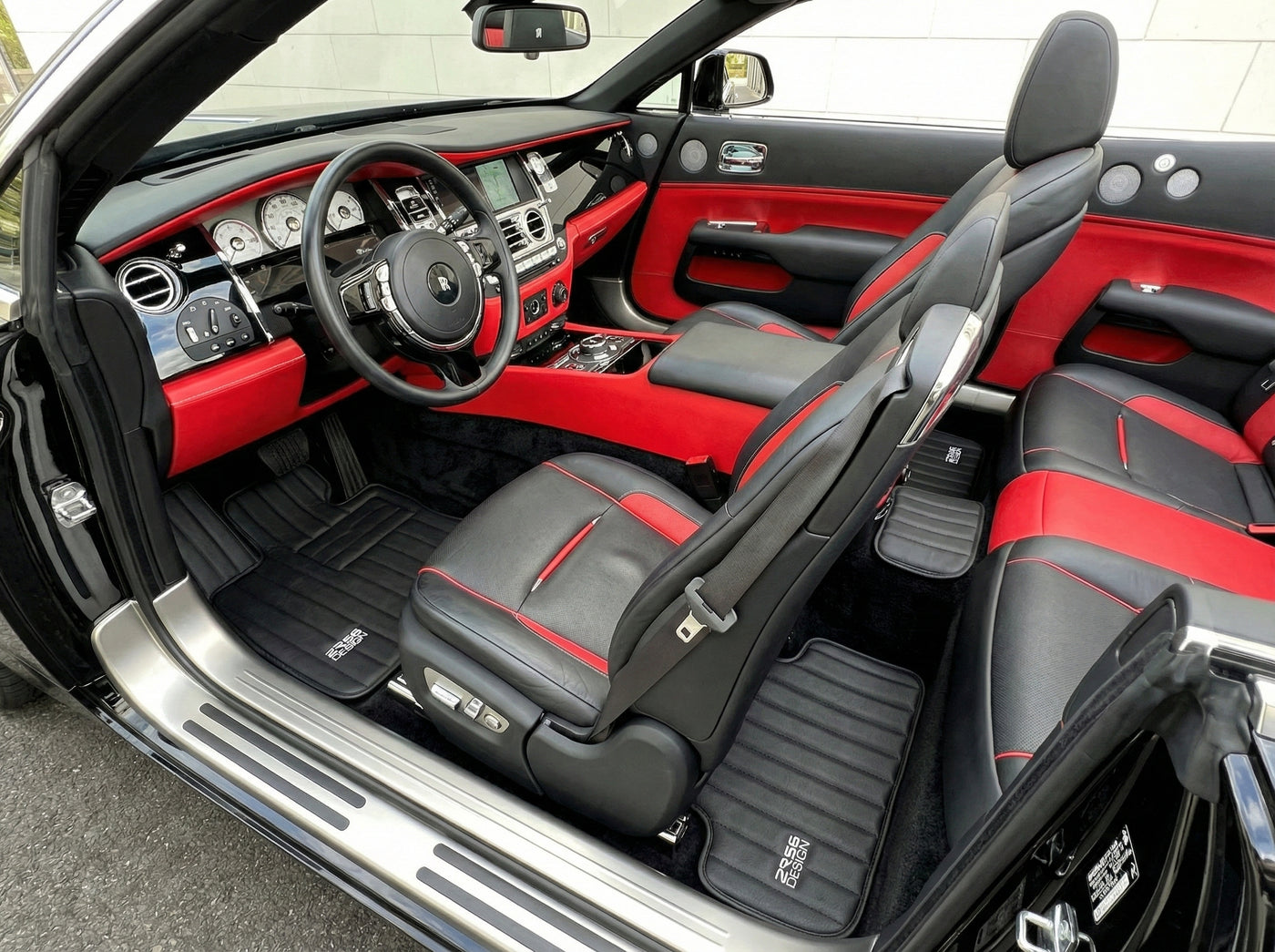 Leather Floor Mats For Rolls Royce Dawn RR6 2016-2023 ER56 Design Brand