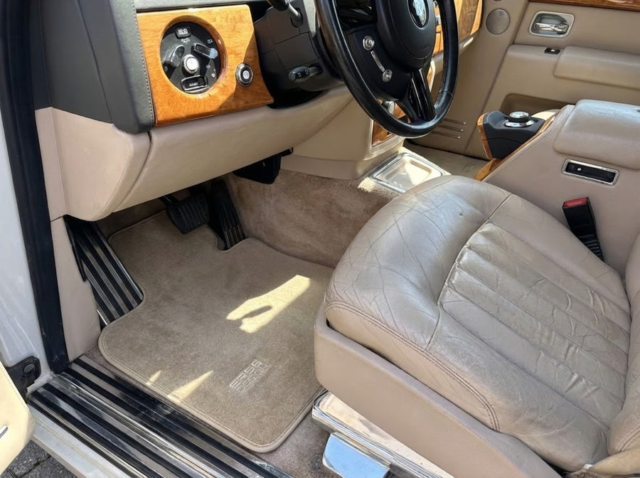 Tapetes Para Rolls Royce Phantom Drophead Coupe 2007–2016 Bege Er56 Design