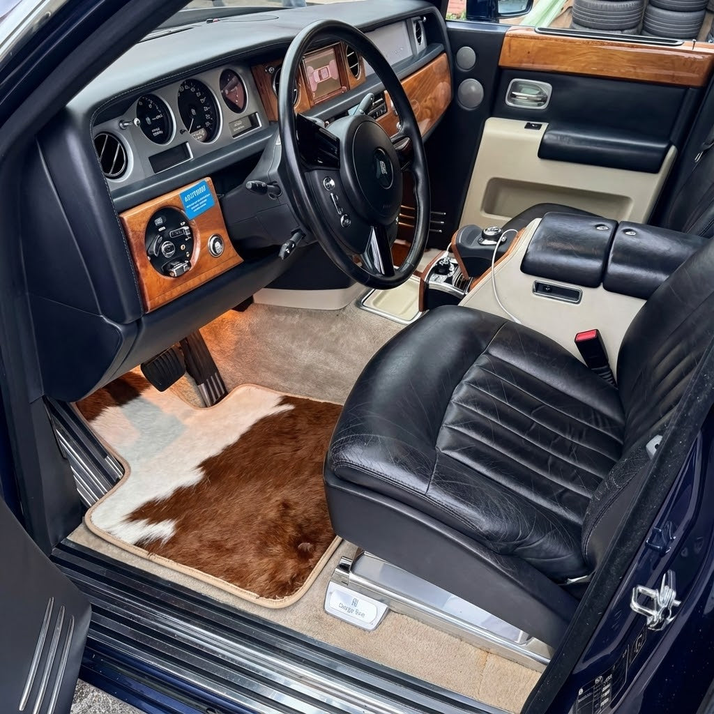 Floor Mats For Rolls Royce Phantom VIII (2017-2024) Cow Leather