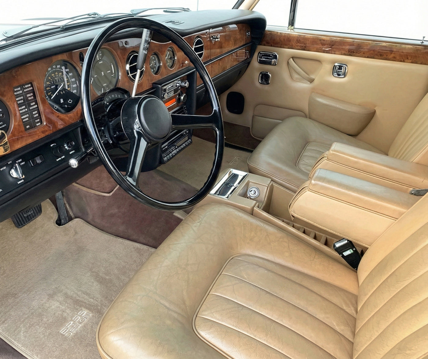 Tapetes de Carro para Rolls Royce Shadow 1965-1977 Design Bege Er56