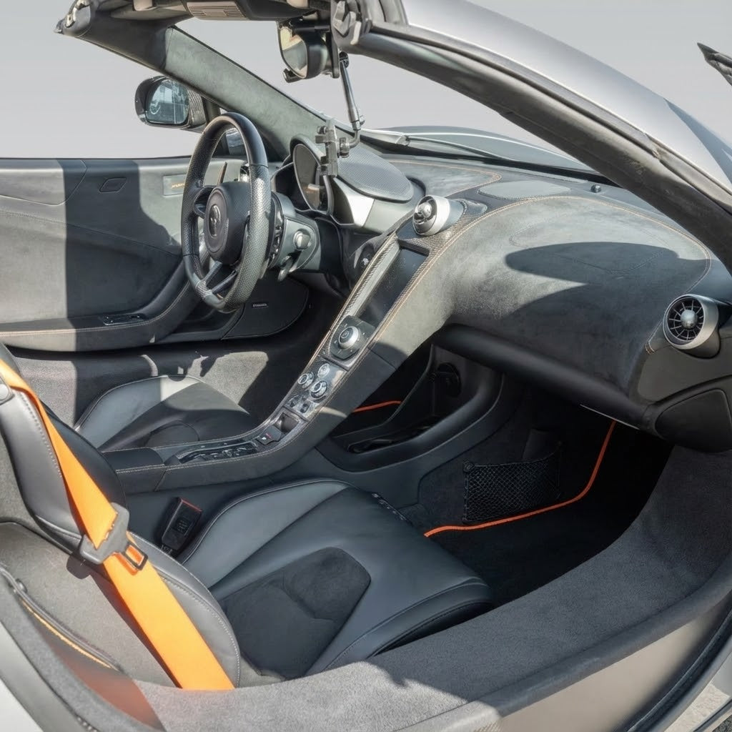 Tapetes para Carro para McLaren 650S Conjunto de Tapetes Sob Medida Pretos AutoWin - AutoWin.EU