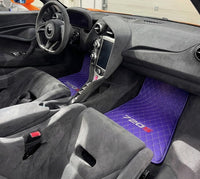 Purple Leather Floor Mats For McLaren 720S