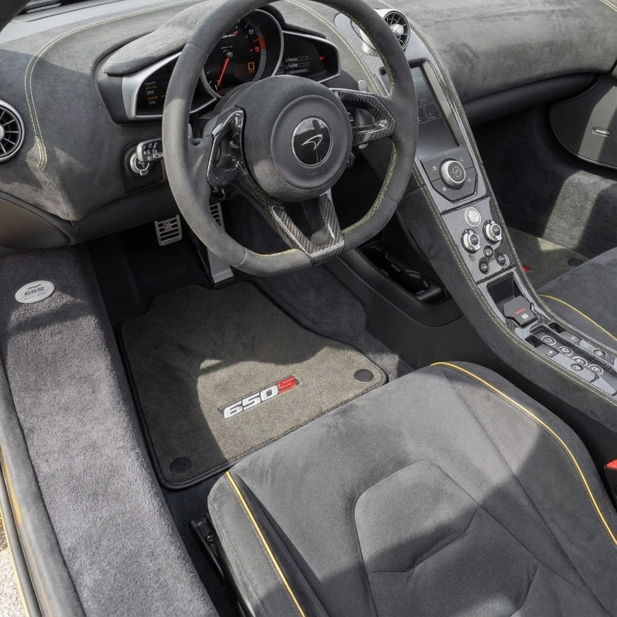 Tapetes Cinzas Para McLaren 650S Feitos à Medida