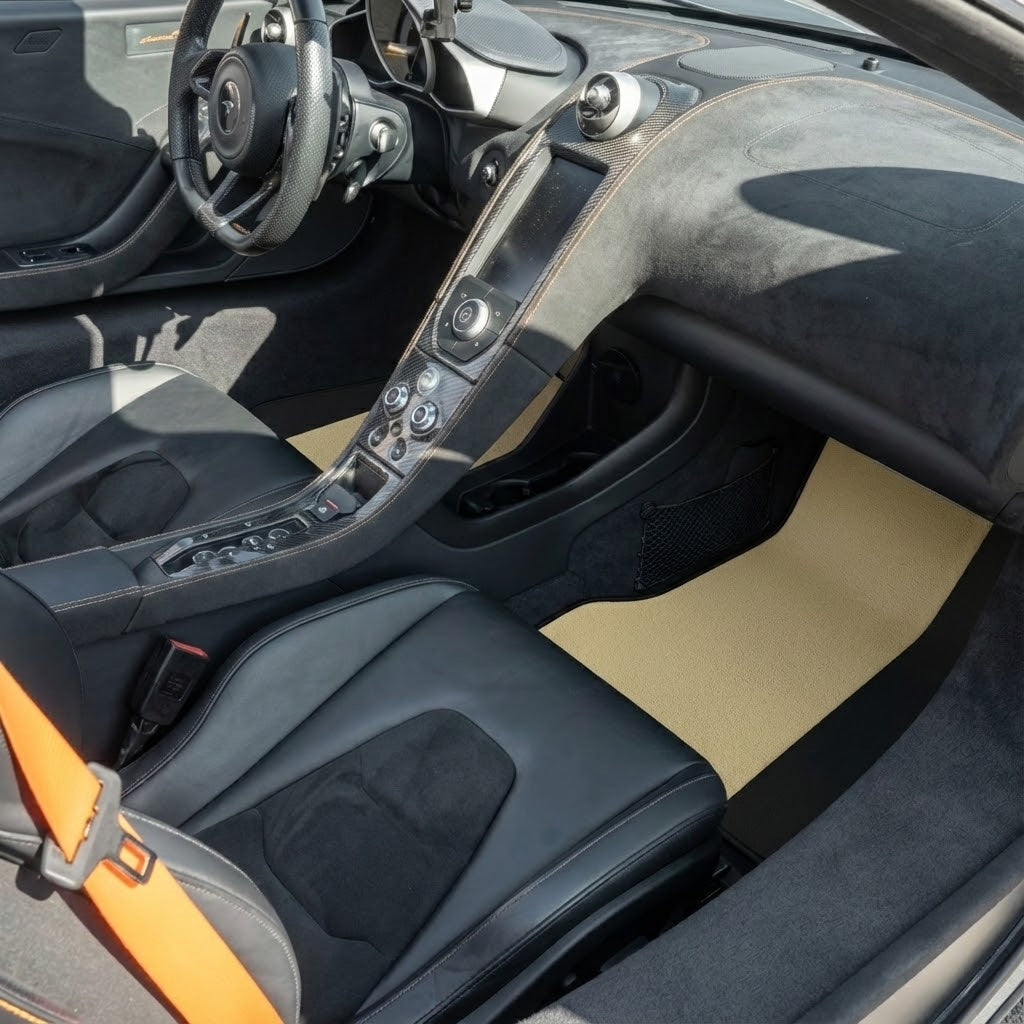 Tapetes para Carro para McLaren 650S Conjunto de Tapetes Sob Medida Pretos AutoWin - AutoWin.EU