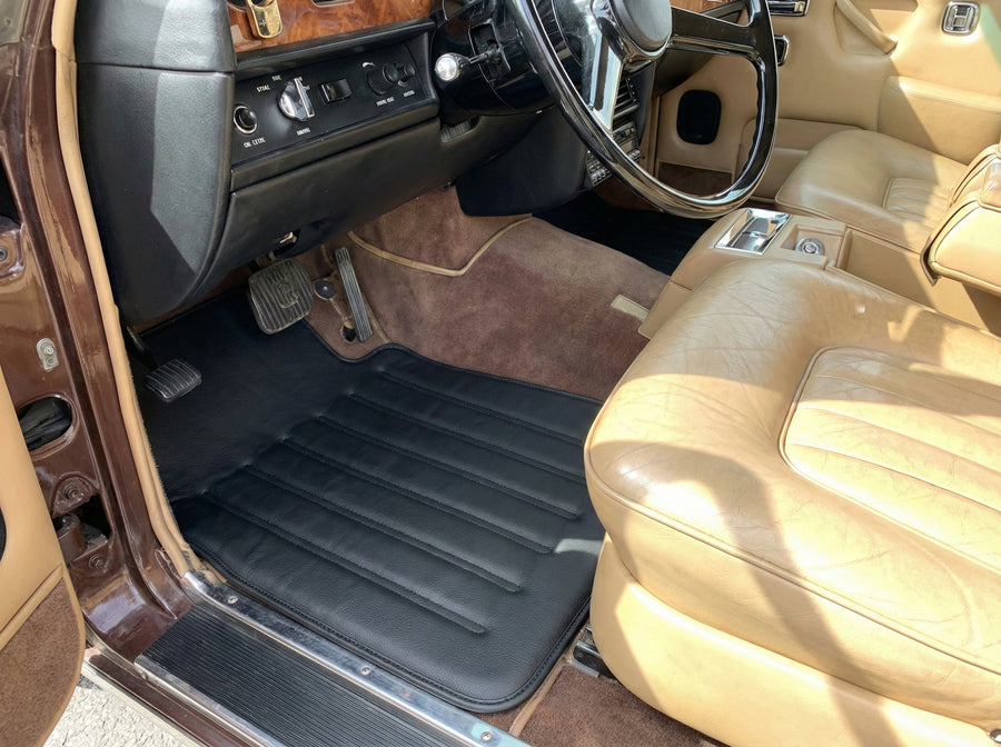 Tapetes de Couro para Rolls Royce Shadow 1965-1977 Preto
