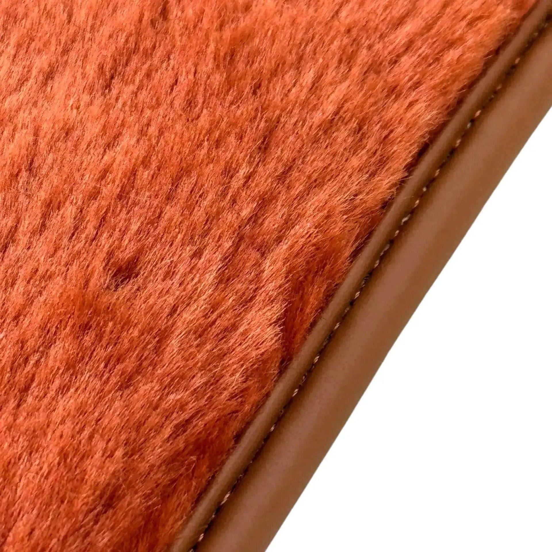 Ginger Color Sheepskin Floor Mats for Rolls-Royce Phantom VIII (2017-2024) - AutoWin