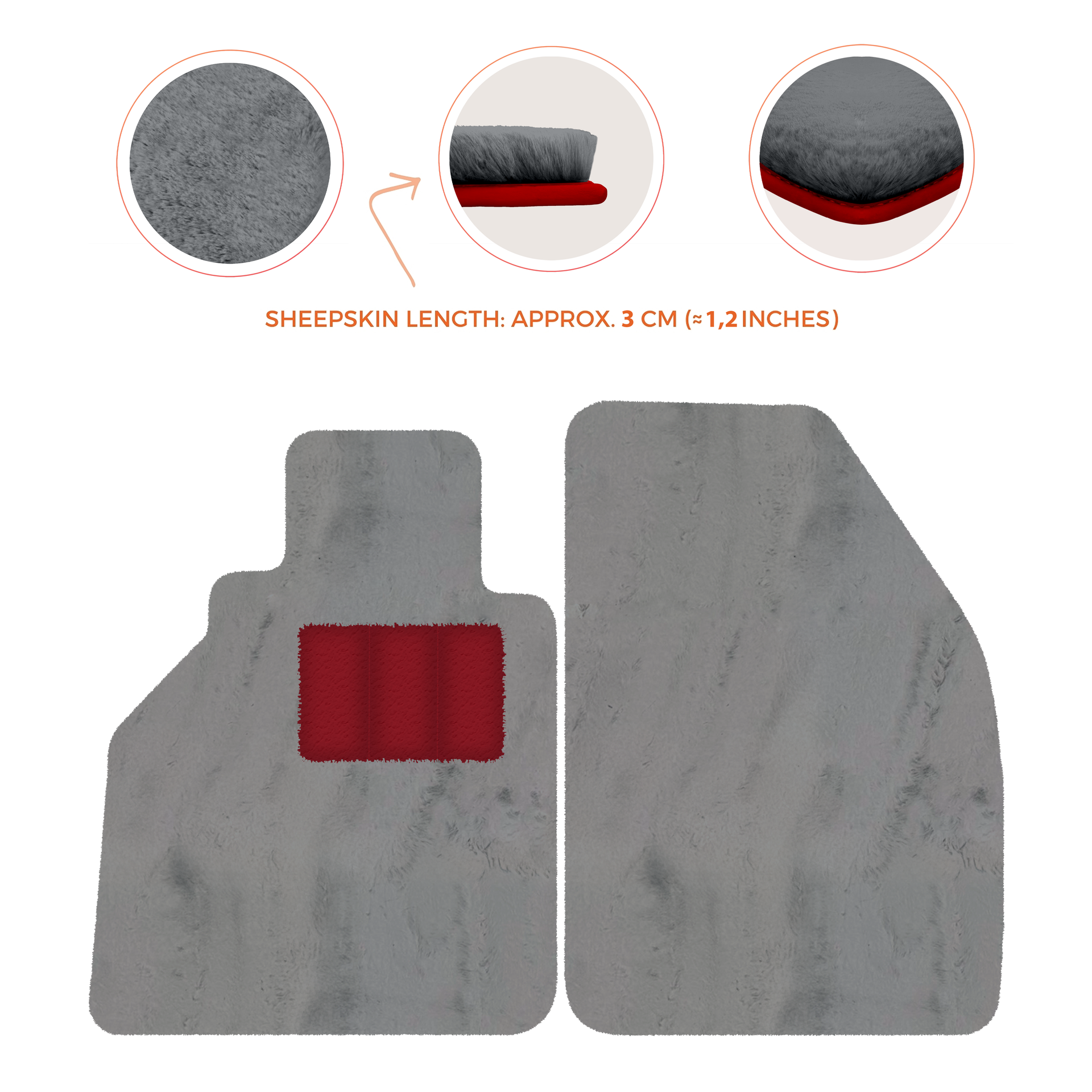 Gray Floor Mats for Porsche 986 Boxster (1996-2004) - AutoWin