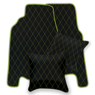 Premium Black Leather Floor Mats for Ferrari 458 Italia (2009-2015)