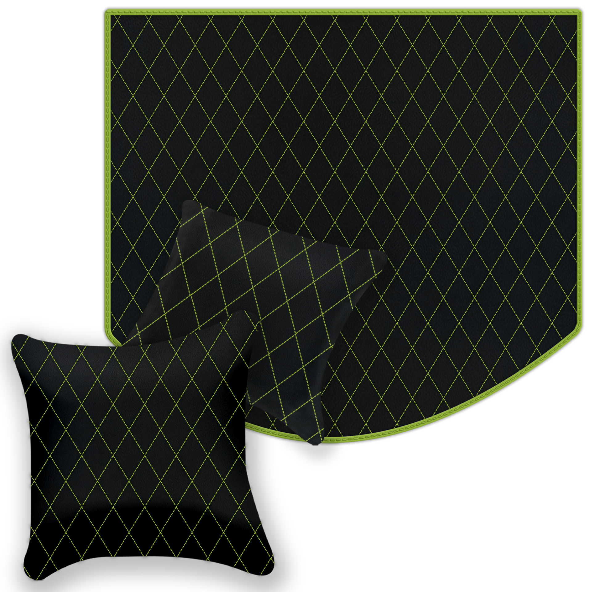 Premium Black Leather Floor Mats for Ferrari Mondial (1983-1993)